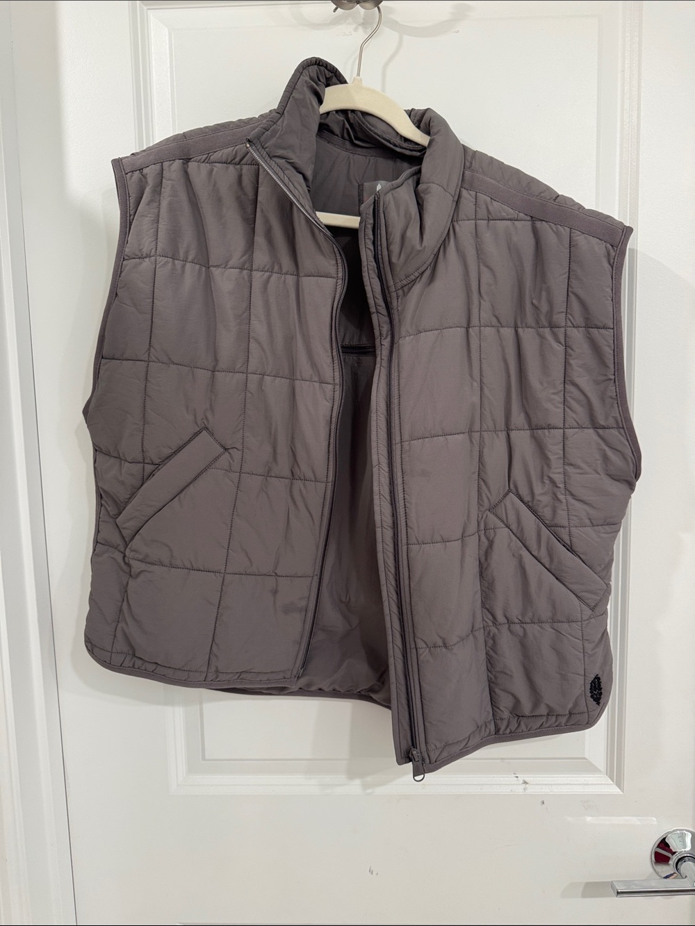 FP movement Pippa Packable Puffer Vest in Light Gray - Picture 3 of 7
